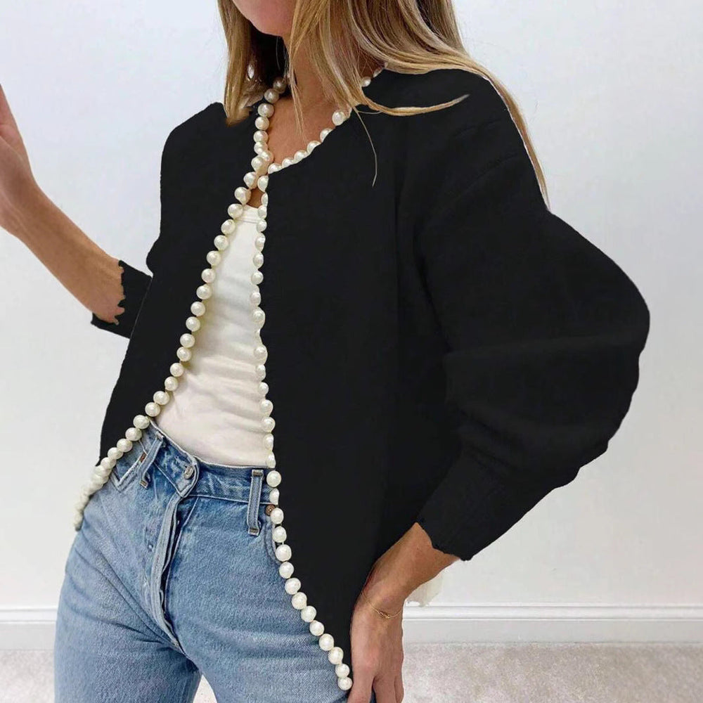 Sahari - Damen Cardigan | Elegante Details, Lange Strickjacke