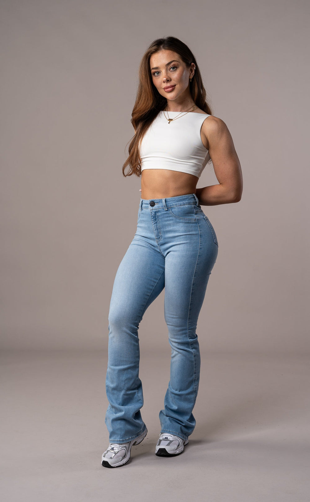 Sahari - Damen Jeans | Hohe Taille, Slanke Passform, Zweiweg Stretch