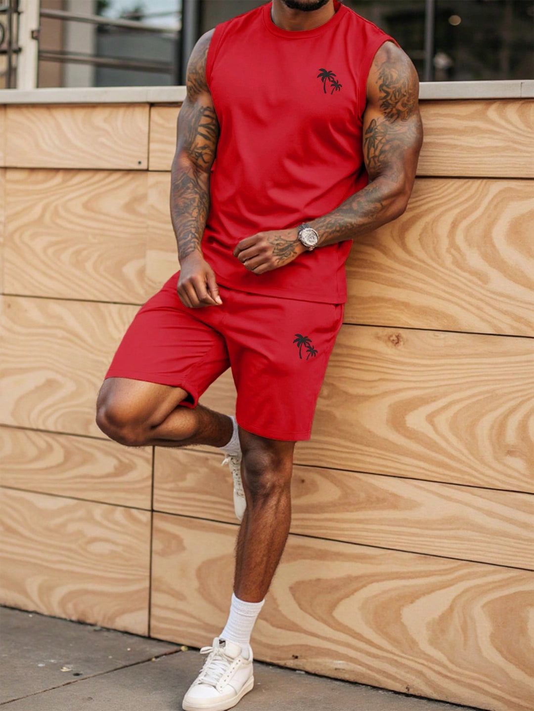 Sahari – Herren-Set mit ärmellosem Top und Shorts