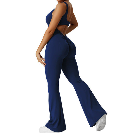 Sahari – Ärmelloser Jumpsuit mit Flared-Look