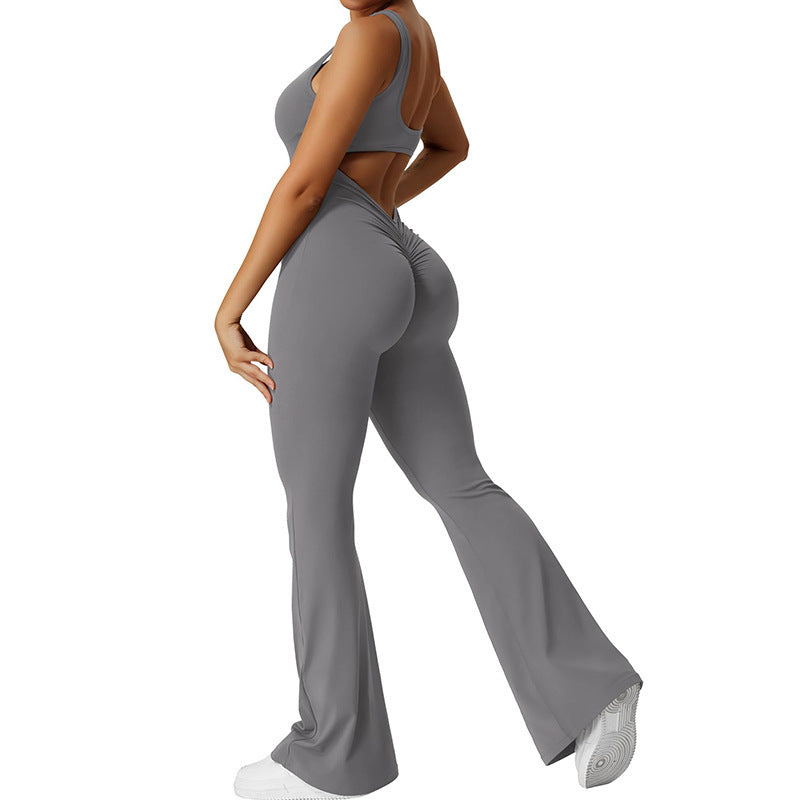 Sahari – Ärmelloser Jumpsuit mit Flared-Look