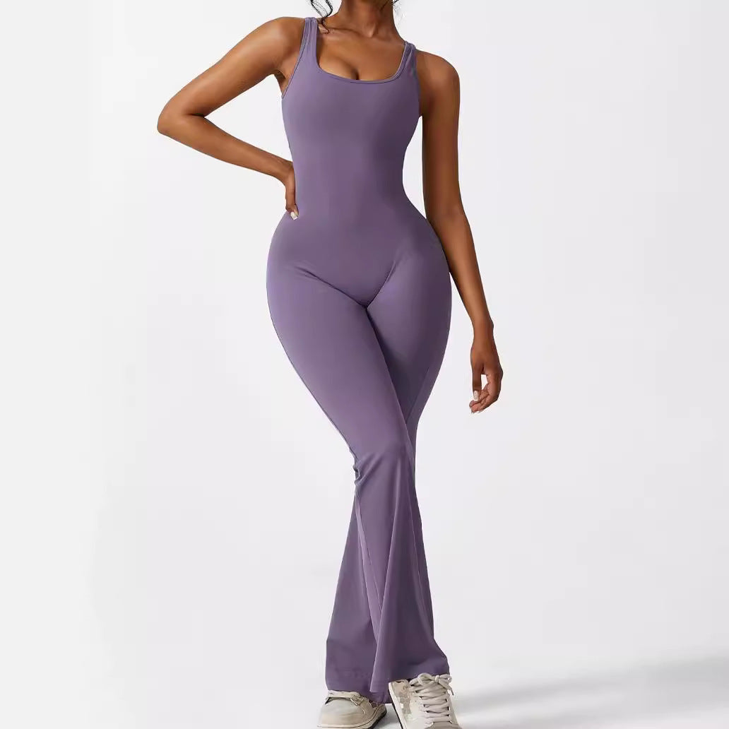 Sahari – Ärmelloser Jumpsuit mit Flared-Look