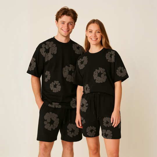 Sahari – Unisex Set mit Blumenprint aus Baumwolle