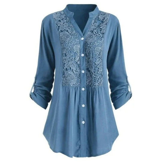 Sahari - Damen Bluse | Pofmouwen, Elegant, Vielseitig, Ideal für Festliche Anlässe