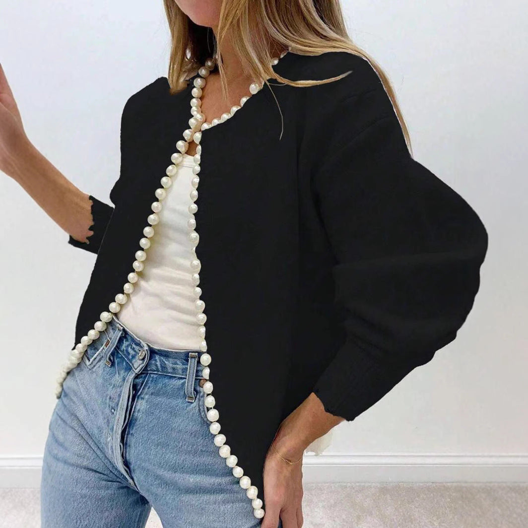 Sahari - Damen Cardigan | Elegante Details, Lange Strickjacke