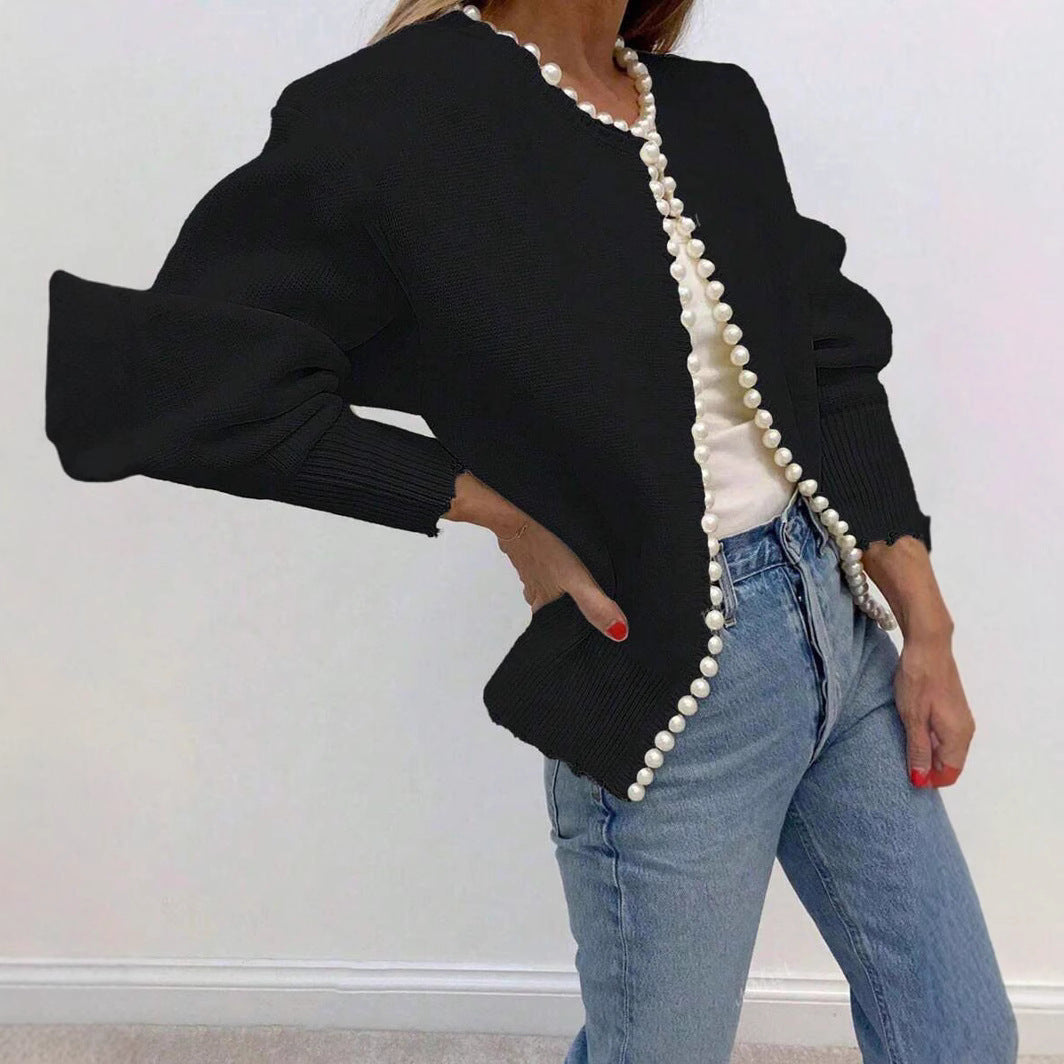 Sahari - Damen Cardigan | Elegantes Design mit Perlendetails