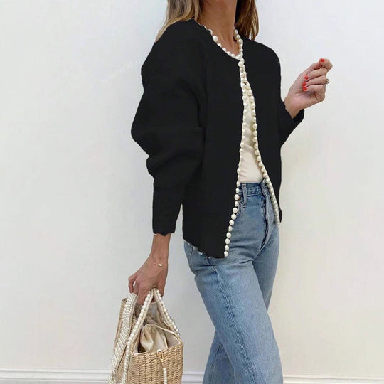 Sahari - Damen Cardigan | Elegantes Design mit Perlendetails