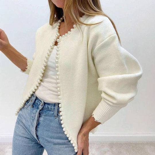 Sahari - Damen Cardigan | Elegantes Design mit Perlendetails