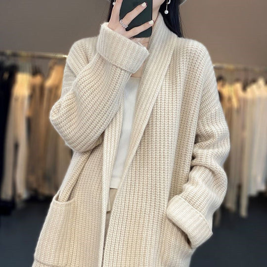 Sahari - Damen Cardigan | Lässige Passform, V-Ausschnitt