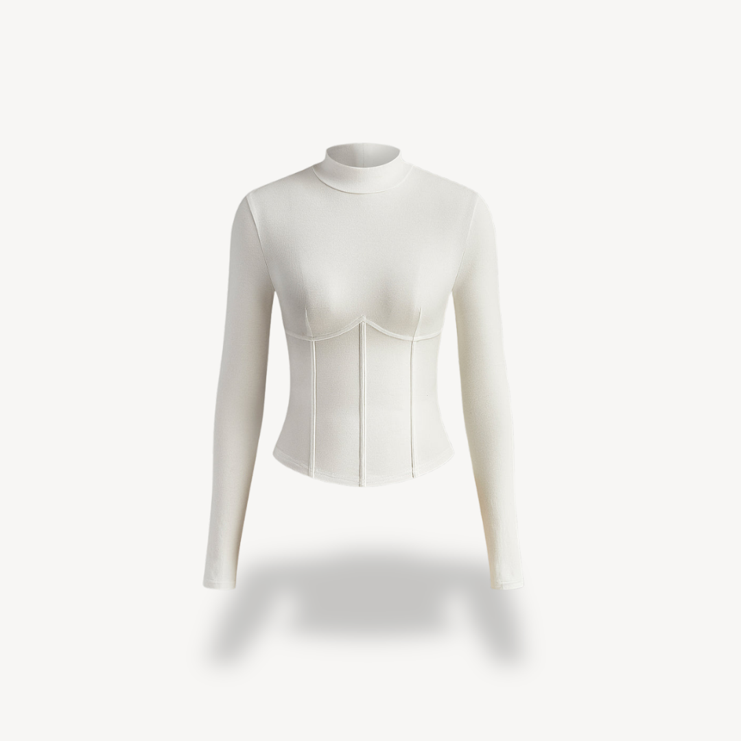 Sahari - Damen Corset Top | Ribbed, Stretchy, Elegant