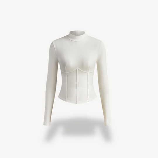 Sahari - Damen Corset Top | Ribbed, Stretchy, Elegant