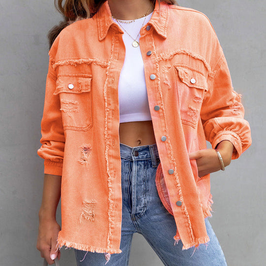 Sahari - Dames Denim Jas | Stijlvol, Comfortabel, Duurzaam