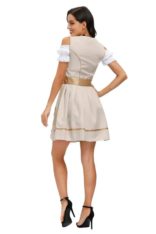 Sahari - Damen Dirndl | Mini, Traditionell, Hochwertiger Baumwollmix