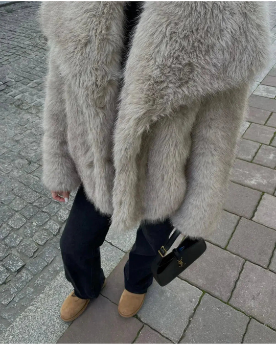 Sahari - Damen Faux Fur Jacke | Nachhaltig, Elegant, Warm