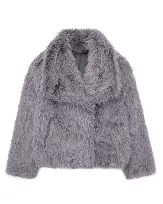 Sahari - Damen Faux Fur Jacke | Nachhaltig, Elegant, Warm