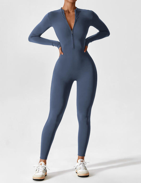 Sahari - Damen Ganzkörperanzug | Sportlich, Körperbetont, Zip-Design