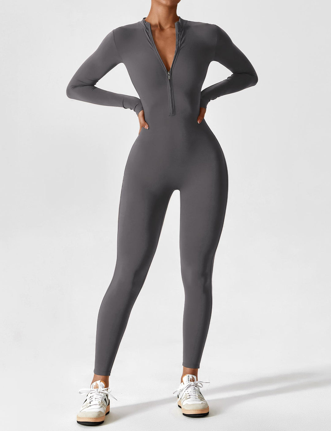 Sahari - Damen Ganzkörperanzug | Sportlich, Körperbetont, Zip-Design