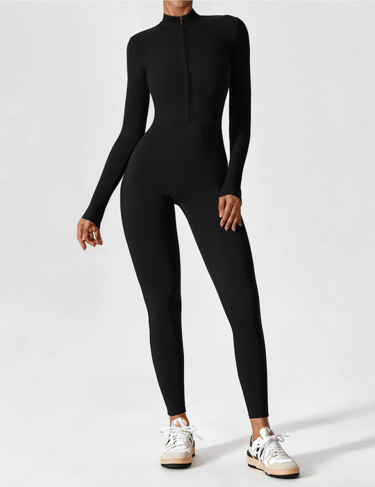 Sahari - Damen Ganzkörperanzug | Sportlich, Körperbetont, Zip-Design