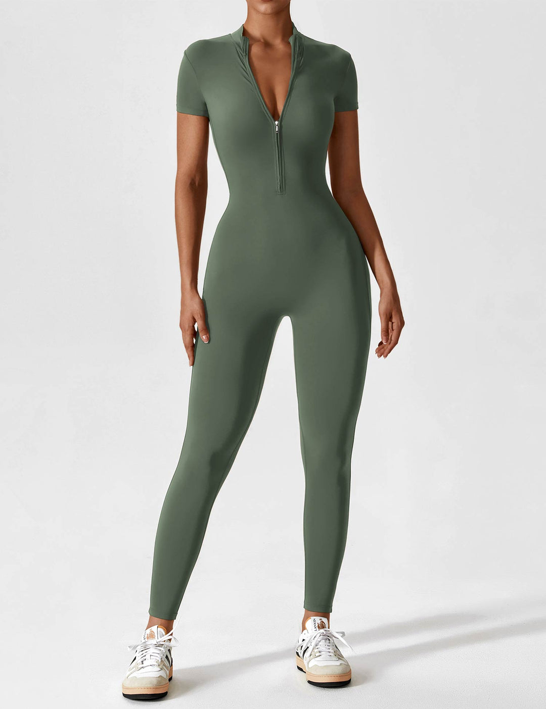 Sahari - Damen Ganzkörperanzug | Sportlich, Körperbetont, Zip-Design