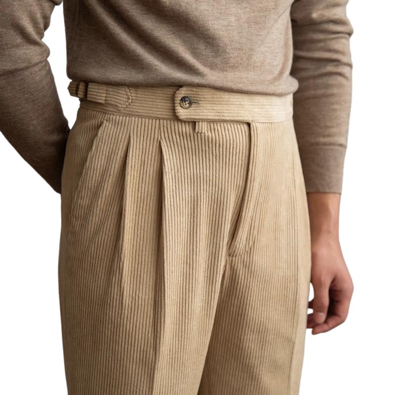 Sahari - Herren Hose | Corduroy, Klassische Passform, Elastischer Bund