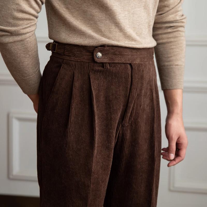 Sahari - Herren Hose | Corduroy, Klassische Passform, Elastischer Bund
