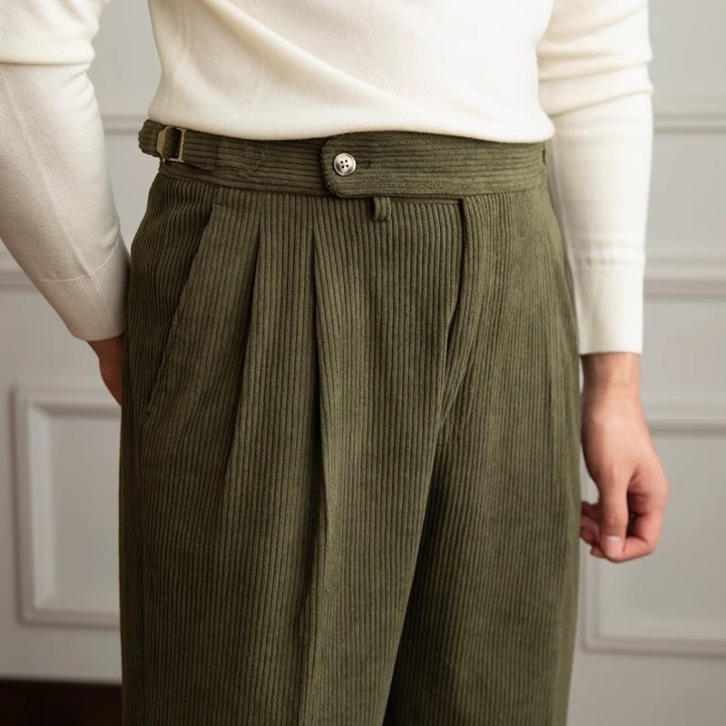 Sahari - Herren Hose | Corduroy, Klassische Passform, Elastischer Bund