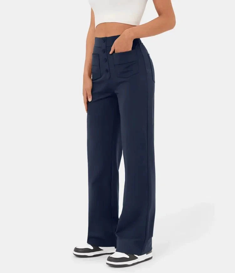 Sahari - Damen Hose | Hohe Taille, Elastisch, Komfortabel für den Sommer