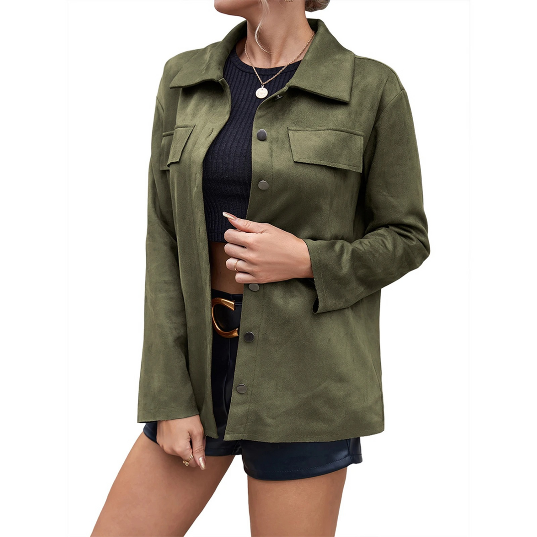 Sahari - Damen Jacke | Hochwertiges Suède, Elegant, Vielseitig