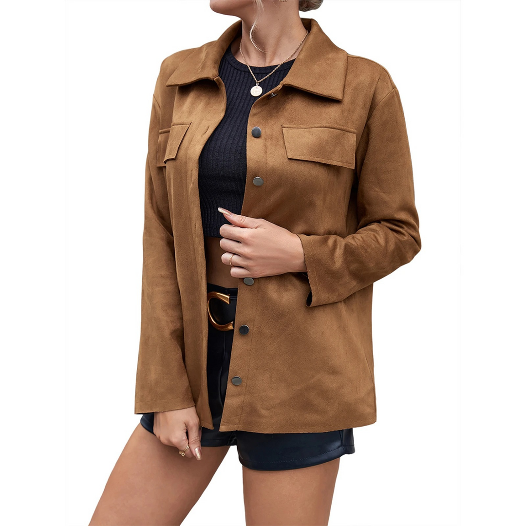 Sahari - Damen Jacke | Hochwertiges Suède, Elegant, Vielseitig