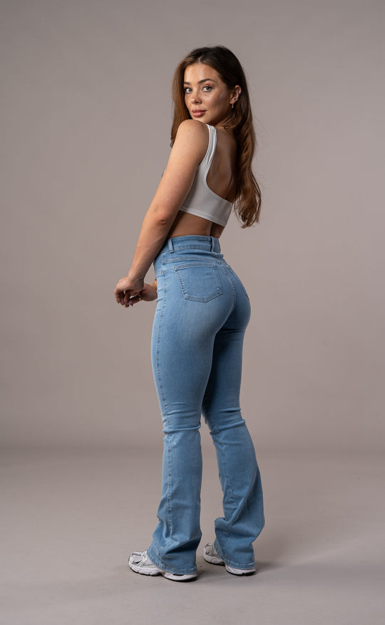 Sahari - Damen Jeans | Hohe Taille, Slanke Passform, Zweiweg Stretch