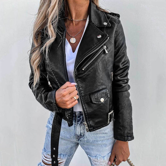 Sahari - Damen Lederjacke | Hochwertiges Leder, Elegant, Vielseitig
