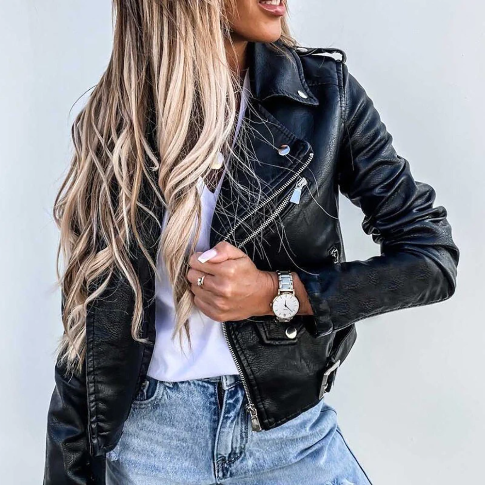 Sahari - Damen Lederjacke | Hochwertiges Leder, Elegant, Vielseitig