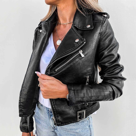 Sahari - Damen Lederjacke | Hochwertiges Leder, Elegant, Vielseitig