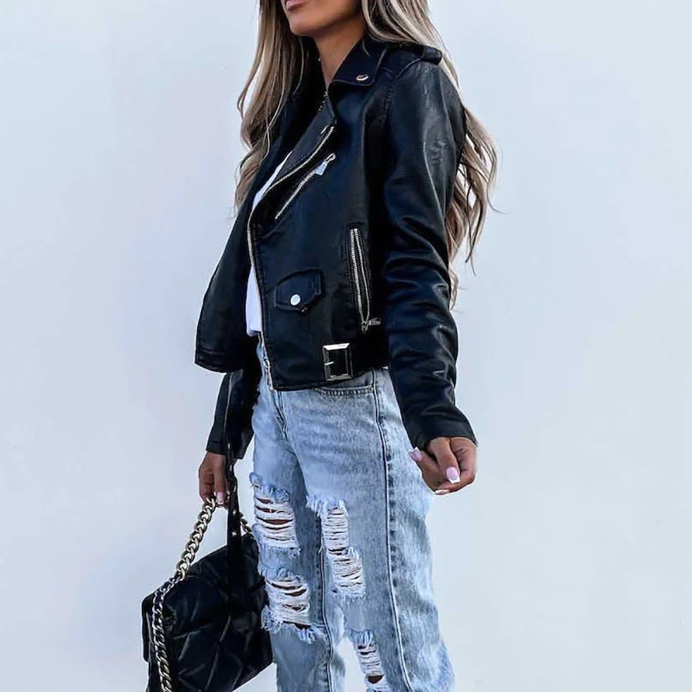 Sahari - Damen Lederjacke | Hochwertiges Leder, Elegant, Vielseitig