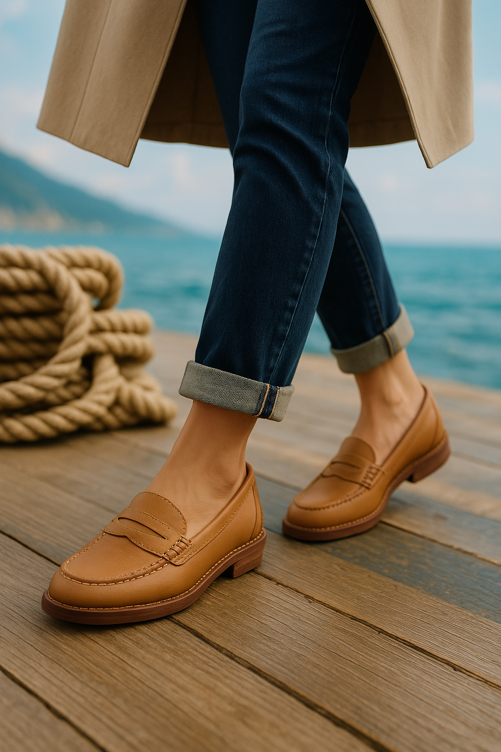 Sahari - Damen Loafers | Leicht, Komfortable Sohle