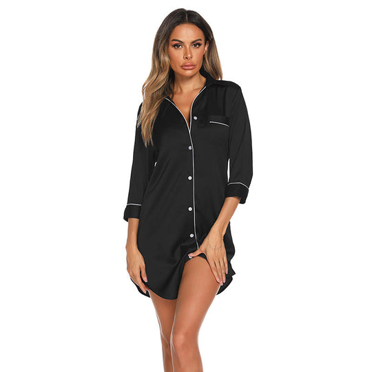 Sahari - Ropa de noche para mujer | Camisón elegante, viscosa transpirable