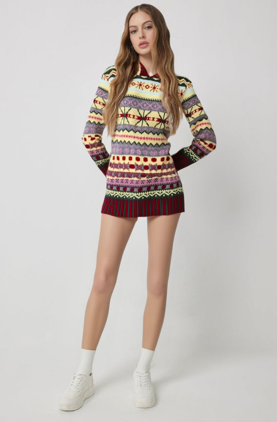 Sahari - Suéter noruego para mujer | Cálido, informal, sudadera con capucha