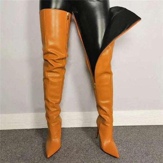 Sahari - Damen Overknee-Stiefel | Hoher Absatz, Stilvoll