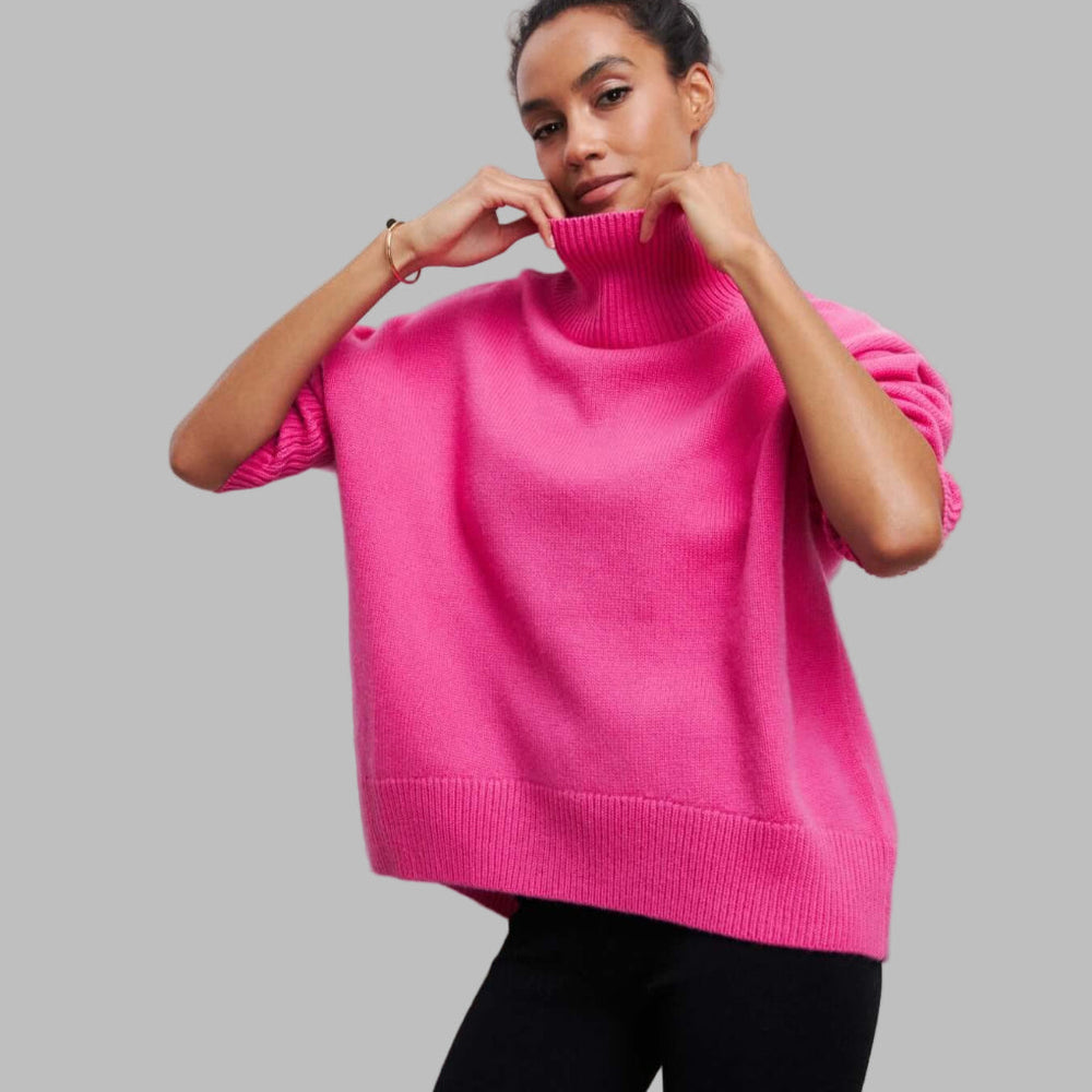 Sahari - Suéter Oversized para Mujer | Cuello Alto, Cómodo