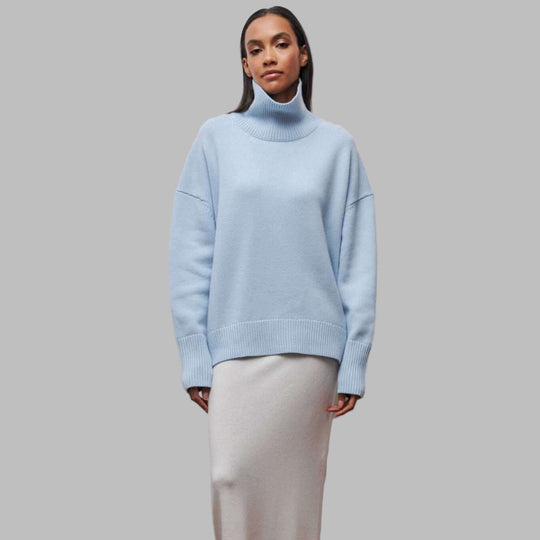 Sahari - Maglione Oversize da Donna | Collo Alto, Comodo