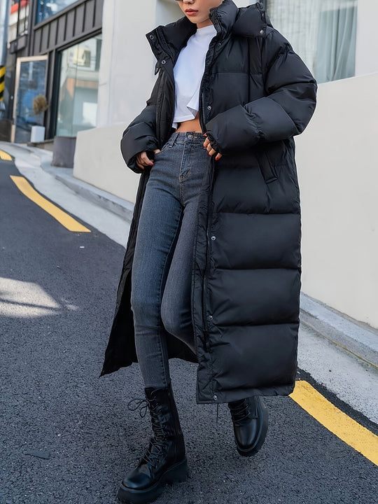 Sahari - Damen Pufferjacke | Lange, Gefüttert, Mit Kapuze