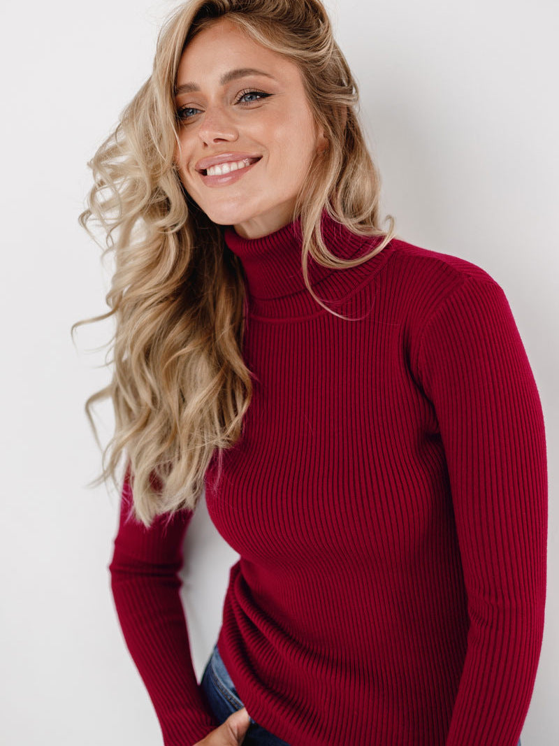 Sahari - Suéter para mujer | Clásico, algodón, cuello vuelto