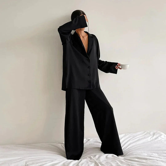 Sahari - Set pigiama da donna | ipoallergenico, satin, lussuoso