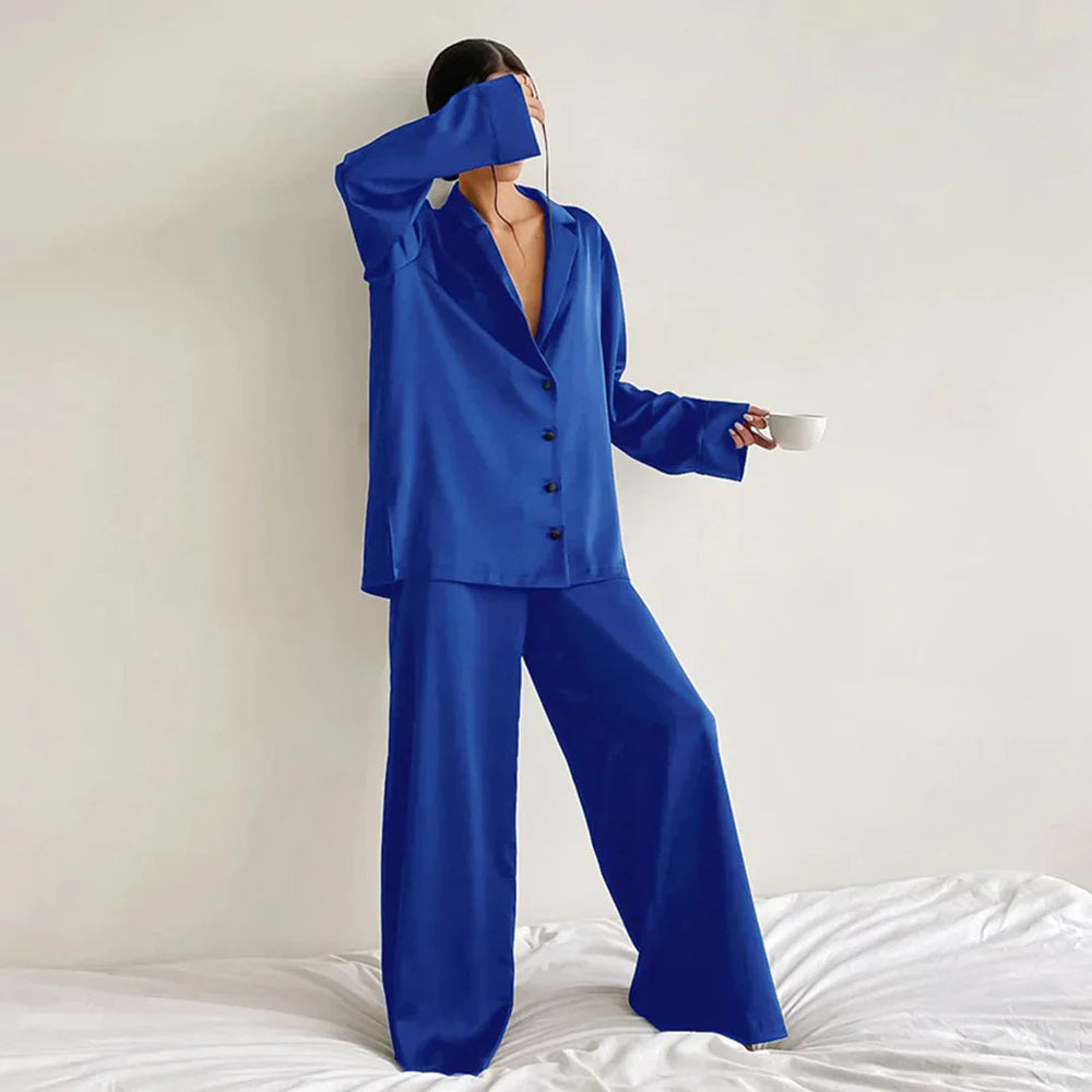 Sahari - Conjunto de pijama para mujer | Hipoalergénico, satén, lujoso