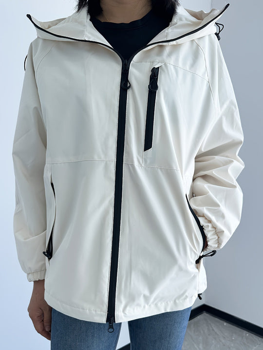 Sahari - Damen Regenjacke | Winddicht, Mit Kapuze, Modern