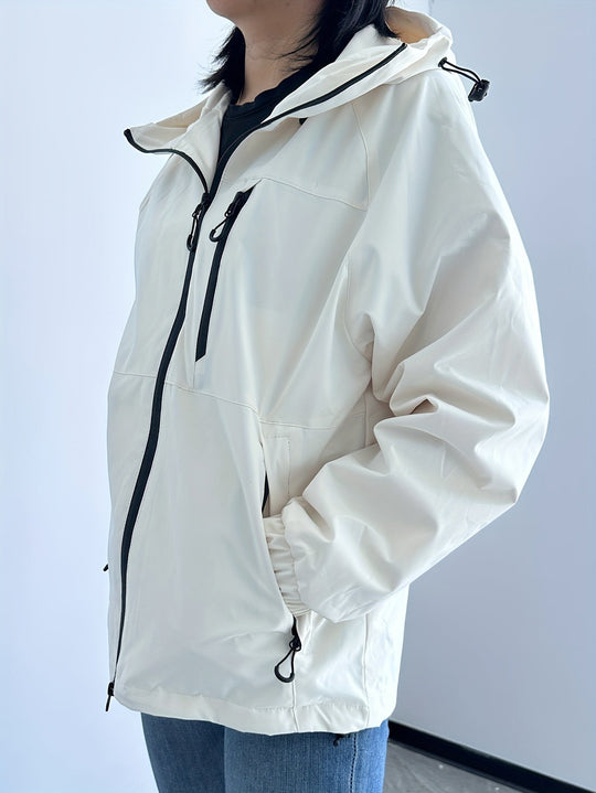 Sahari - Damen Regenjacke | Winddicht, Mit Kapuze, Modern