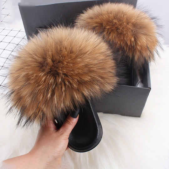 Sahari - Damen Slipper | Fluffy, Komfortabel, Gummi