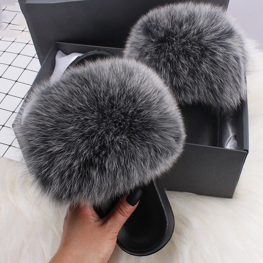 Sahari - Damen Slipper | Fluffy, Komfortabel, Gummi