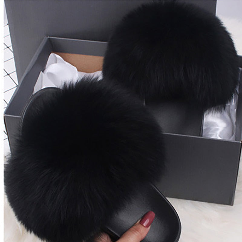 Sahari - Damen Slipper | Fluffy, Komfortabel, Gummi