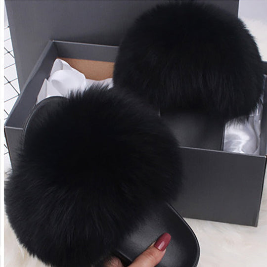 Sahari - Damen Slipper | Fluffy, Komfortabel, Gummi